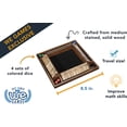 thumbnail image 2 of WE Games 4 Player Shut The Box Dice Game - Walnut Stained - Travel Size, 2 of 8