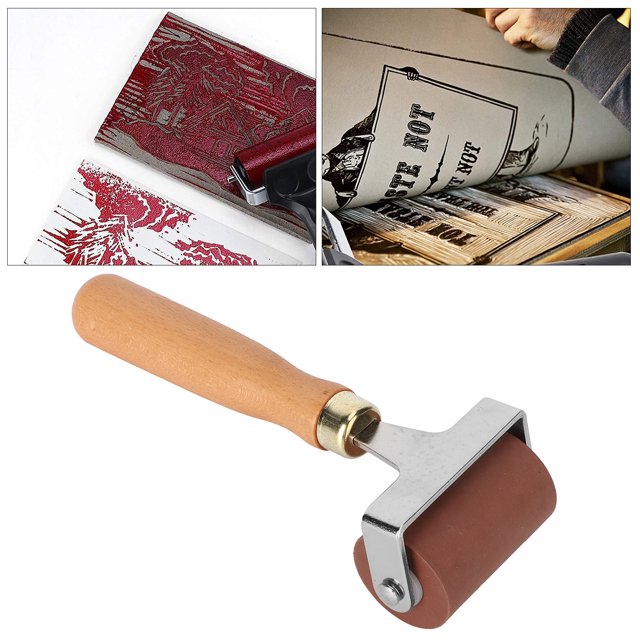 Braye Rouleau en Caoutchouc pour Impression, Rouleau Brayer en Caoutchouc, Rouleau Imprimé, Rouleau Imprimé Brayers