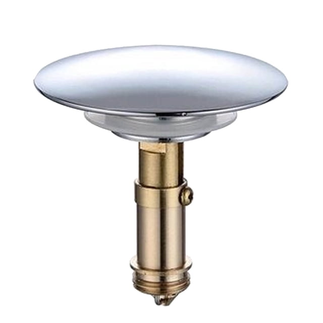 FaucetsUniversal Bath Plug 66mm Push Stopper with 28mm Core Metal Plug for Bath Kitchen Sewers Reusable Sealing Stopper Durable Stainless Steel