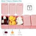 thumbnail image 3 of 7 Day Pill Organizer,Daily Pill Cases for Pills/Vitamin/Fish Oil/Supplements,2Pcs Weekly Pill Organizer, 3 of 7