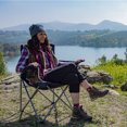 thumbnail image 4 of Kamp Rite Chaise Longue de Camping Pliante Rembourrée avec Dossier en Maille, Marine, 4 of 12