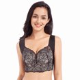 thumbnail image 1 of RKSTN Women's Plus Size Bra Unadjustable Sports Extra-Elastic Breathable Lace Trim Bra, 1 of 4