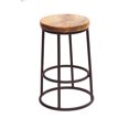 thumbnail image 1 of Benzara Tabouret de Comptoir Jaden à Dessus Circulaire Chic Urbain Port, 1 of 5