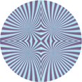 thumbnail image 1 of Ahgly Company Machine Washable Indoor Round Transitional Blue Lagoon Blue Area Rugs, 6' Round, 1 of 7