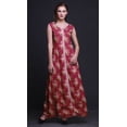 thumbnail image 2 of Bimba Kurti Longue Indienne à Fleurs Magenta pour Femmes, Tenue de Fête, Imprimée, Sans Manches, Robe Anarkali Kurti, XX-Grand, 2 of 6