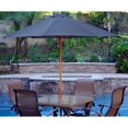 thumbnail image 1 of Jeco 9' Wood Market Patio Polyester Umbrella in Blue, 1 of 1