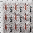 thumbnail image 3 of oneOone Rayon White Fabric African Sewing Material Print Fabric by The Yard 56 Inch Wide, 3 of 4