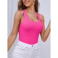 thumbnail image 5 of Charmo Women's Camisole Stretch Cotton Racerback Tank Top Shelf Bra Undershirt Cami, 5 of 5