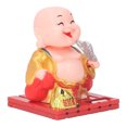 thumbnail image 1 of Buddha Figurine, Monk Decoration Solar Power Eco Friendly Auto Shaking Hand  For Gifts L,S, 1 of 8