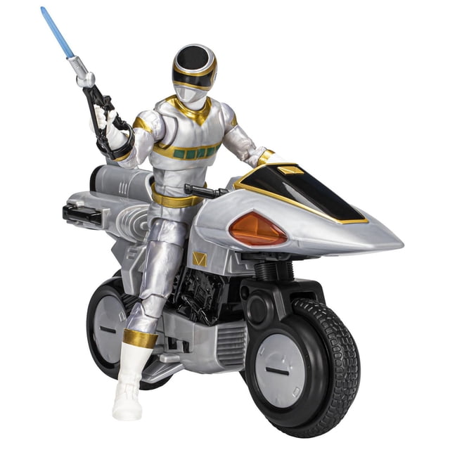 Power Rangers Lightning Collection, figurine de 15 cm Dans l'espace Ranger argenté de l'espace, jouets pour enfants, dès 4 ans