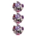 thumbnail image 2 of Wweixi Whimsical Blooms Low Maintenance Artificial Flower Collection Realistic purple LH001 3Set, 2 of 6