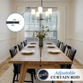 thumbnail image 3 of Mainstays 30-84 in. Irvine Adjustable Decorative Window Curtain Rod, 3/4 in. Diameter, 3 of 10