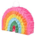 thumbnail image 1 of Contenant en Papier pour Bonbons en Forme de Piñata Arc-en-Ciel 1 Pcs, 1 of 6