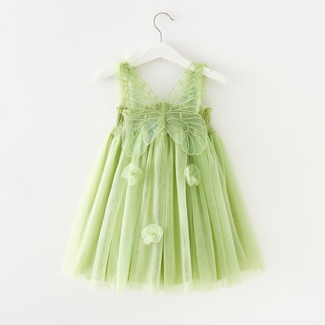 Robe Sans Manches pour Filles en Bas Âge pour Fête de Vacances et Performances de Danse