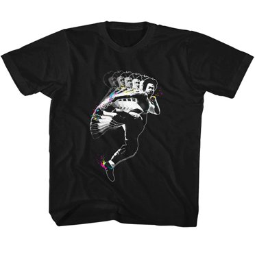 Bruce Lee Splat Kick Black Toddler T-Shirt Tee