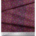 thumbnail image 2 of Soimoi polyester Crepe Fabric Stripe & Moroccan Kaleidoscope Decor Fabric Printed Yard 42 Inch Wide, 2 of 3
