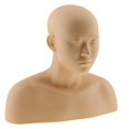 thumbnail image 1 of 1x Soft Silicone Massage Face Lip Makeup Practice Mannequin Head Manikin Doll, 1 of 8