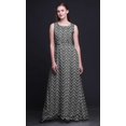 thumbnail image 4 of Bimba Check Printed Women Sleeveless Gown Chic Style Long MaxiDress-Medium, 4 of 6
