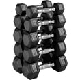 thumbnail image 1 of MAGMA Premium Rubber Hex Dumbbell Sets, 1 of 8