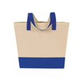 thumbnail image 1 of CM eGREEN Canvas Meeting Tote - Natural/Royal Blue, 1 of 1