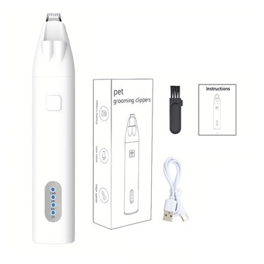 With Led Light Dog Hair Trimmer Rechargeable Waterproof Pet Foot Hair Trimmer Pet Care ,Clean and Fast