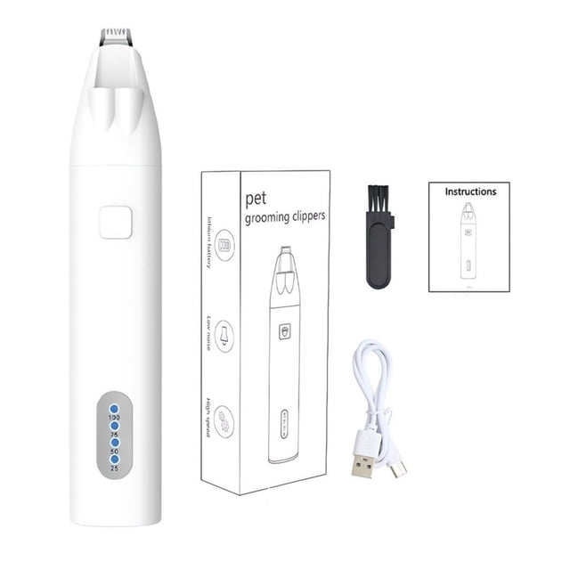 With Led Light Dog Hair Trimmer Rechargeable Waterproof Pet Foot Hair Trimmer Pet Care ,Clean and Fast