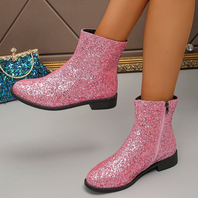 Amzcrzy Bottines pour Femmes Bottines Mi-Cheville pour Femmes Talon Épais Bout Rond Bottines pour Femmes Bottines pour Femmes Bottes pour Femmes Bottes pour Femmes Mode pour Femmes