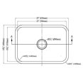 thumbnail image 2 of Dawn Cuisine et Salle de Bain ASU2316 Bol Simple Encastré de 25 Po L - Calibre 18, 2 of 5