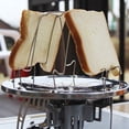 thumbnail image 5 of 2X 4 Slice Camping Bread Toast Tray Gas Stoves Cooker BBQ Camping Toaster Rack, 5 of 5