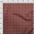 thumbnail image 3 of oneOone Velvet Maroon Fabric Asian Paisley Block Craft Projects Decor Fabric Printed By The Yard 58 Inch Wide, 3 of 4