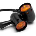 thumbnail image 1 of Krator 2pcs Black Motorcycle Turn Signals Blinkers Lights Compatible with Vespa Sport Sprint Rally Primavera Grande, 1 of 6