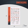 thumbnail image 3 of FitMate Kettlebell Workout Exercise Poster - Workout Routine with Free Weights, Home Gym Decor, Room Guide (16.5 x 25 Inch), 3 of 5