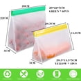 thumbnail image 2 of Reusable Food Storage Bags Stand Up, Ziplock Reusable Freezer Bags, Leakproof Storage Gallon Bags, 2 of 7