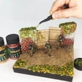 thumbnail image 3 of thinsony Miniature Leaf Diorama for Model Railroad Micro Landscape Architecture Model Green, 3 of 8