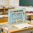 thumbnail image 4 of Blue Clear Tote Bag Pvc Thickened Double Layer Waterproof Book Bag For Students School Exam, 4 of 7