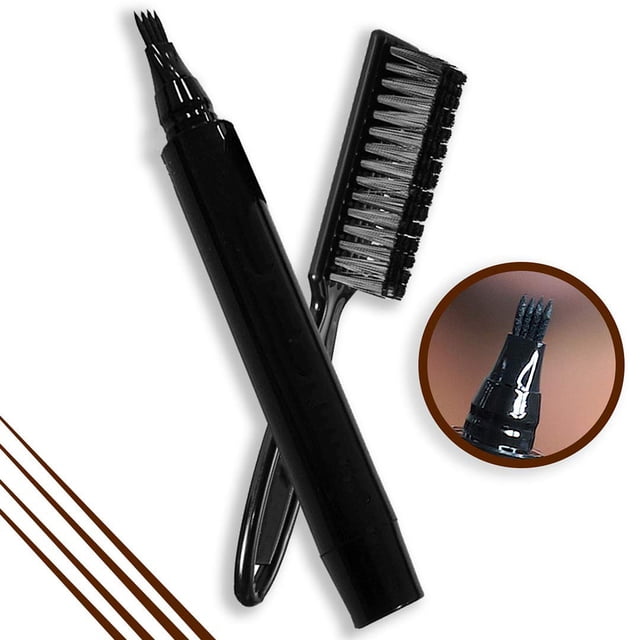Beard Filler Pen Mustache Repair Shape Seamless Shaving Cream Waterproof Long Lasting Coverage Eyebrows Moustache Pencil