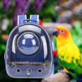 thumbnail image 3 of GROWTH TANK Travel Cage Transport Breathable Stand Perch Parrot Out Backpack for Outdoor Blue, 3 of 9