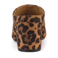 thumbnail image 2 of BLISSFUL STEP Women's Slides Block High Heels Slip on Pointed Toe Slide Mules Leopard 6.5, 2 of 8
