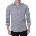 thumbnail image 1 of XDZJLR Chemise Homme Décontractée Business Couleur Unie Col à Revers Manches Longues, 1 of 3
