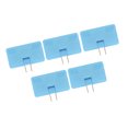 thumbnail image 3 of Travel Adapters, Brass Contact 5Pcs Plug Adapter 180° Rotation  For PC Rose Red,Black,Blue,Green,White,Yellow, 3 of 8