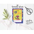 thumbnail image 3 of Darling Souvenir Yellow Birthday Invitation Card Printable Elegant Fill or Write In Blank Party Invites 28 Pcs 5 x 7 Inches, 3 of 5