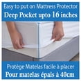 thumbnail image 3 of Protège-matelas Matelassé Ultra Doux 100 % Coton, Ajusté Antidérapant, Double, 3 of 4