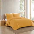 thumbnail image 2 of Swift Home Ultra Soft Solid Duvet Cover Set, Queen, Mustard, 2 of 6