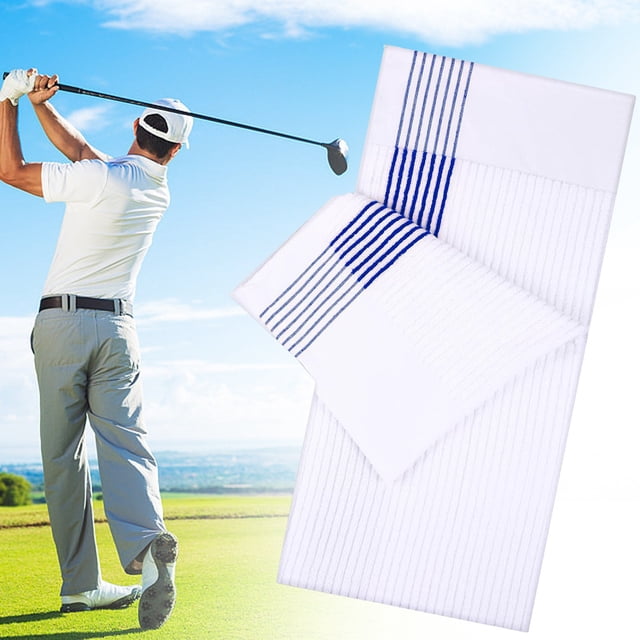 WHEANG Color Stripe Towel Dark Woven Stripes Absorbent & Non Shedding Club Towel For Sports Soft