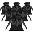 thumbnail image 1 of TOPTIE 50 PCS Black Satin Gift Bags 3.1x4.3 Inches, Jewelry Bags with Drawstrings, Party Favors, 1 of 6