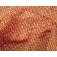 thumbnail image 4 of oneOone Silk Tabby Orange Fabric Geometric Bandhani Sewing Material Print Fabric By The Yard 42 Inch Wide, 4 of 4