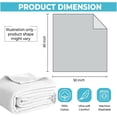 thumbnail image 3 of 100% Cotton Blankets Queen Size for Bed - Waffle Weave Blankets for Summer, Lightweight and Breathable Soft Woven Blanket for Spring, White, 90x90 Inches (White, King (90" x 108")), 3 of 5