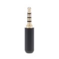 thumbnail image 2 of Esquirla Replacement Gold Plated 4 Pole 3.5mm Male Repair headphone Jack Plug Metal Audio black, 2 of 8