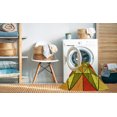 thumbnail image 2 of Ahgly Tapis d'Intérieur Lavable en Machine Carré Transitionnel Acajou Brun, 4 Pieds Carré, 2 of 7