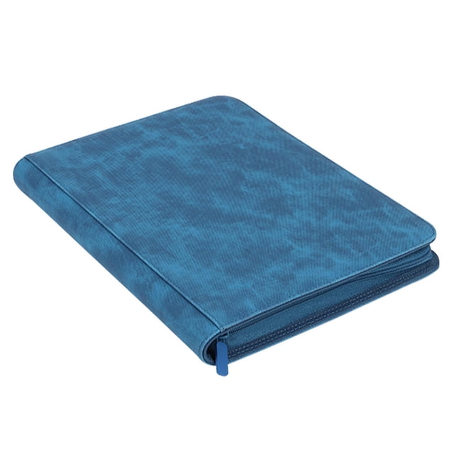 jinwen 9 Pocket Binder Holder Organizer Waterproof Container Gathering Card Toy Blue